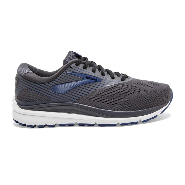 Brooks Addiction 14 Walking Shoes - Men's - Blackened Pearl/Blue/Black (80573-FMJD)